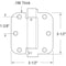 Prime-Line Door Hinge Commercial UL Adjust Self-Close, 3-1/2 in. with 5/8 in. Corners, Satin Brass 3 Pack U 1158963 - alternate 8